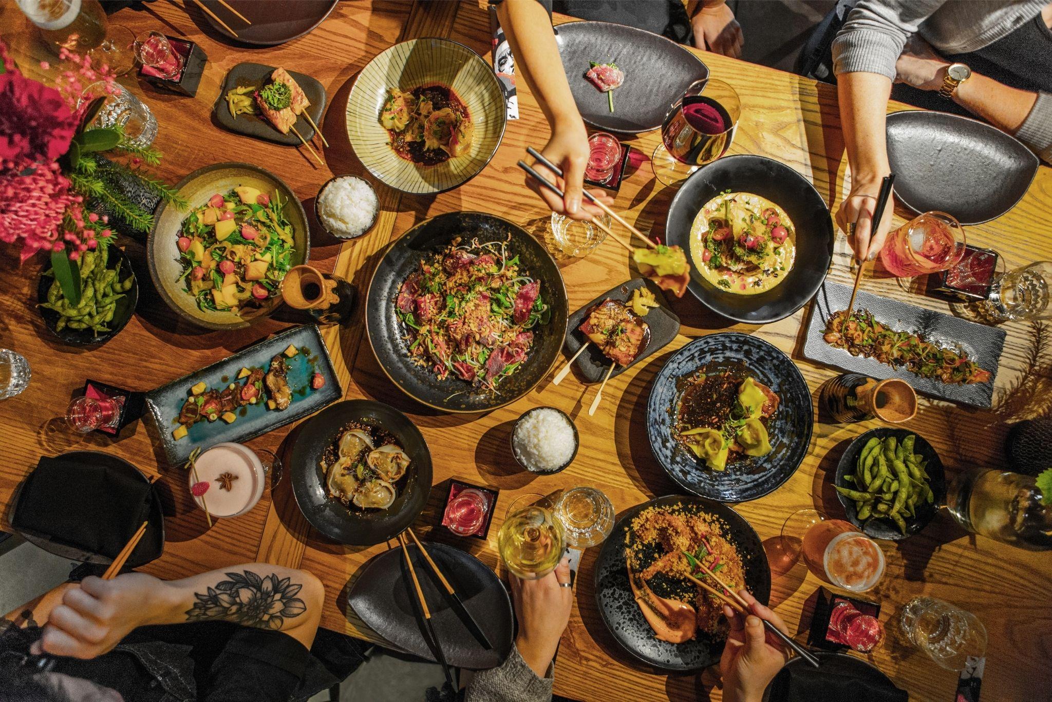 Museum Apartment Hotel, Independent Collection By Evt Wellington Eksteriør bilde A selection of dishes at a restaurant in Hong Kong